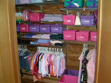 Organizing kids' closet